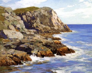 Cliffs and the sea landscape
